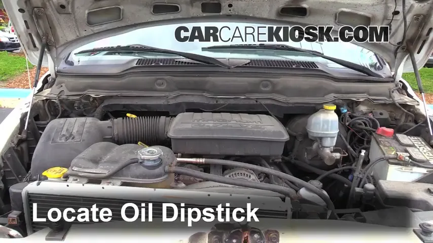 2002 Dodge Ram 1500 4.7L V8 Crew Cab Pickup (4 Door) Oil Check Oil Level